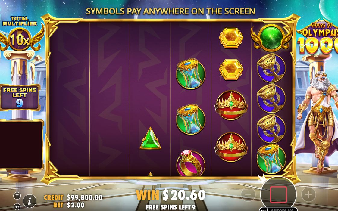 Free Spins round with the TOTAL MULTIPLIER in play