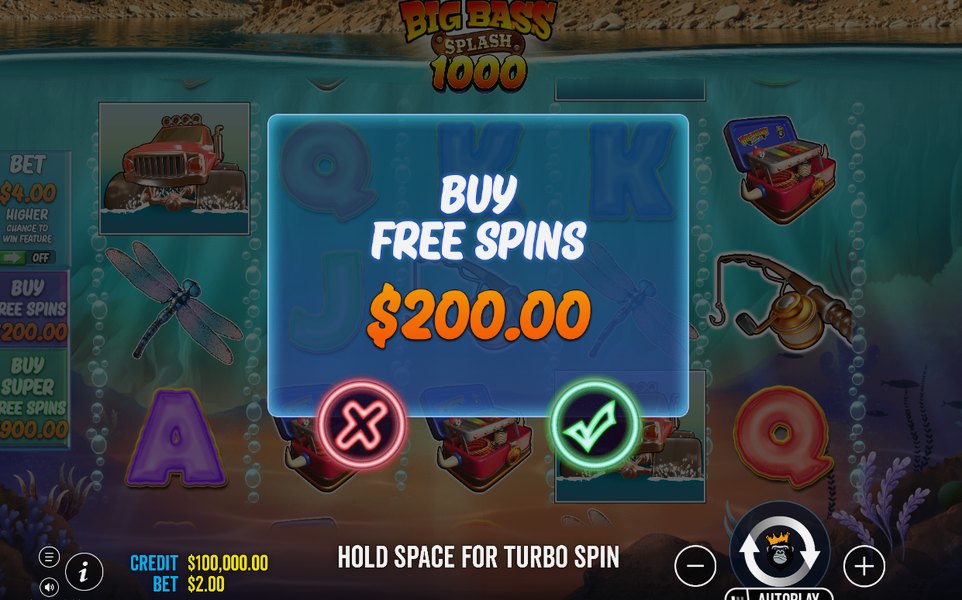 Bonus screen with the game's own labels and symbols