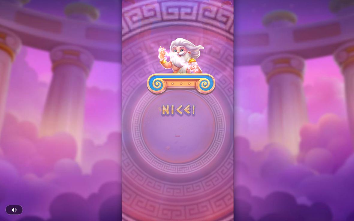 Win screen with the tumble multiplier ladder in view